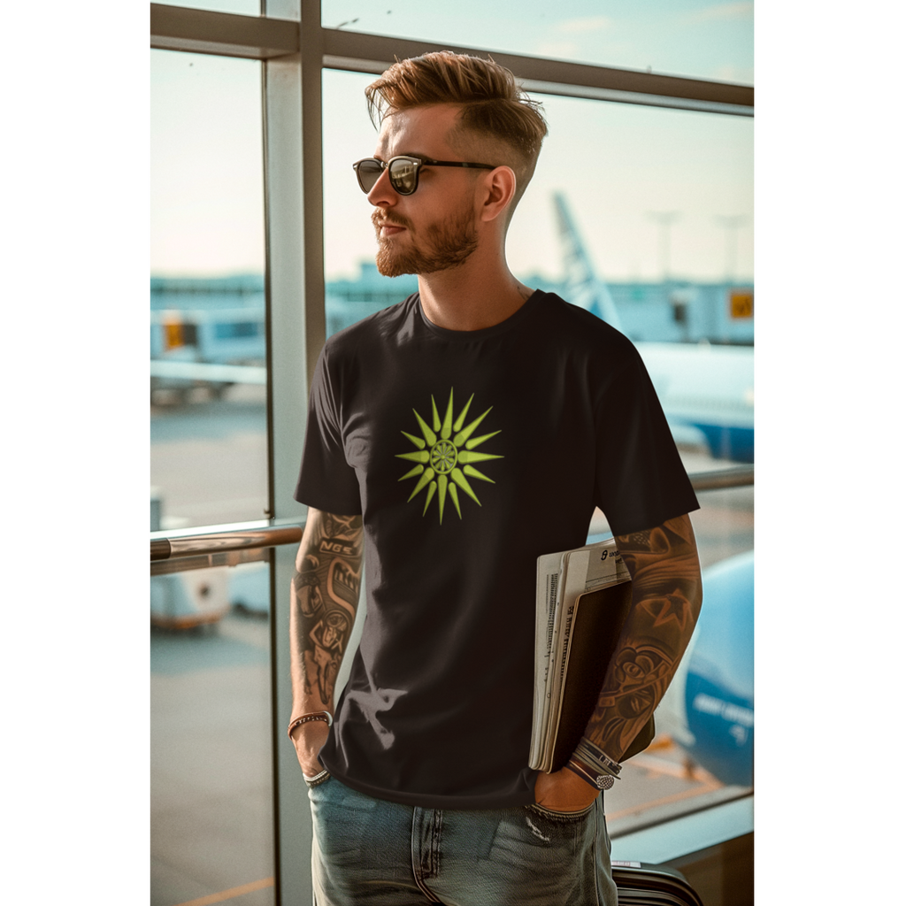 Embroidered T-shirt Vergina Sun Symbol - Sweet Vision LLC