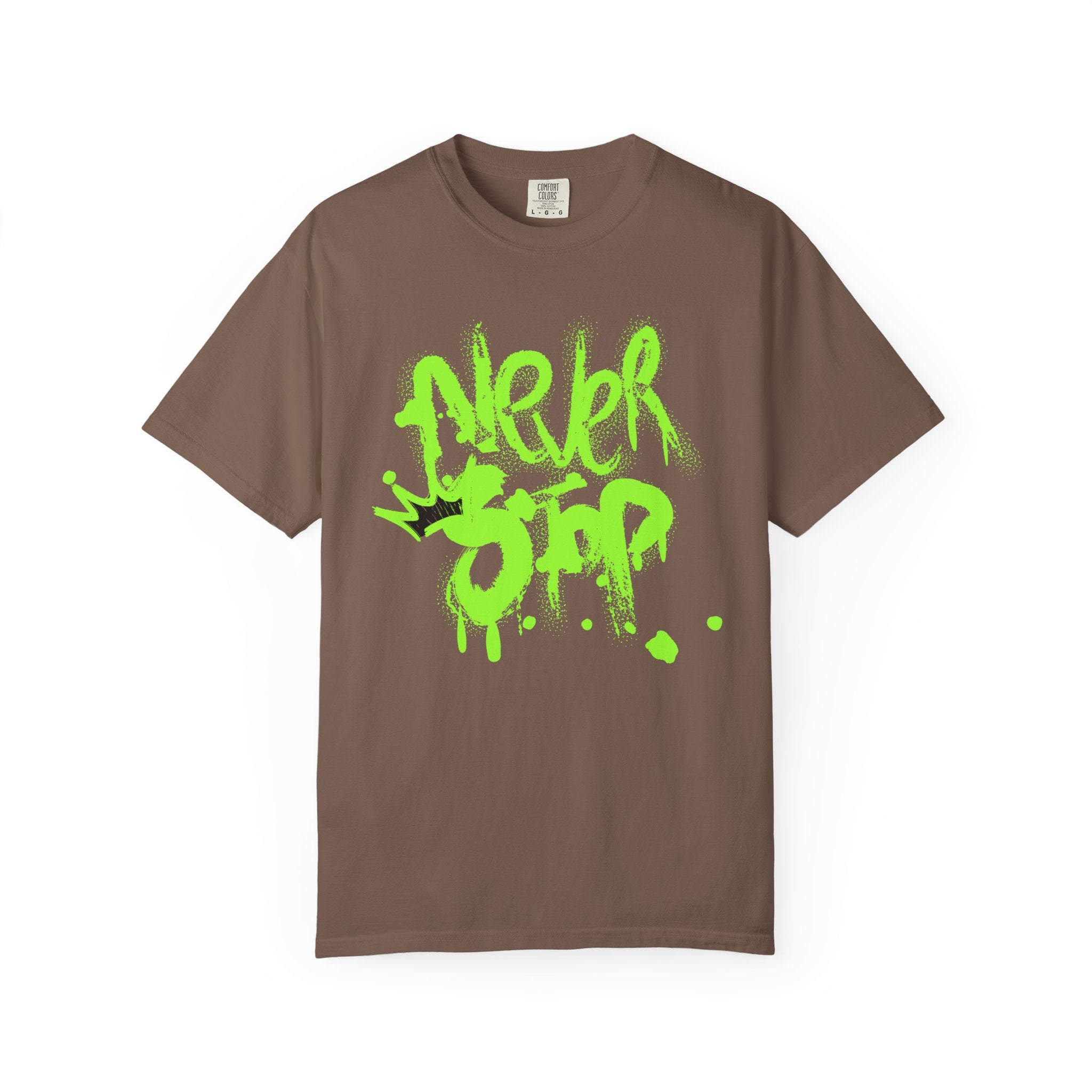 Urban Graffiti T-Shirt - Never Stop - Fun Streetwear for Teens - Sweet Vision LLC
