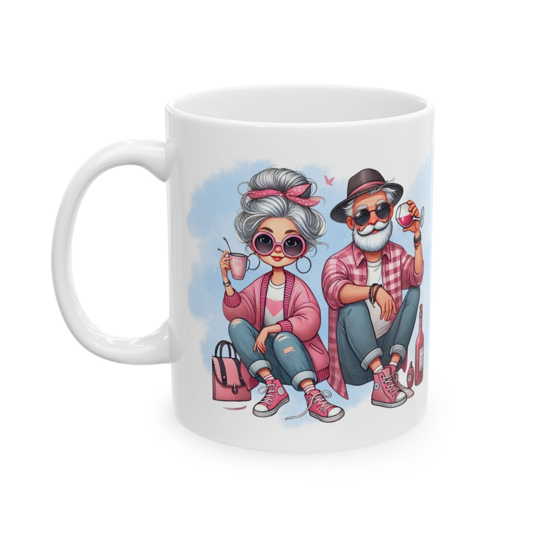 Grandparents of a year, Ceramic Mug, (11oz) - Sweet Vision LLC
