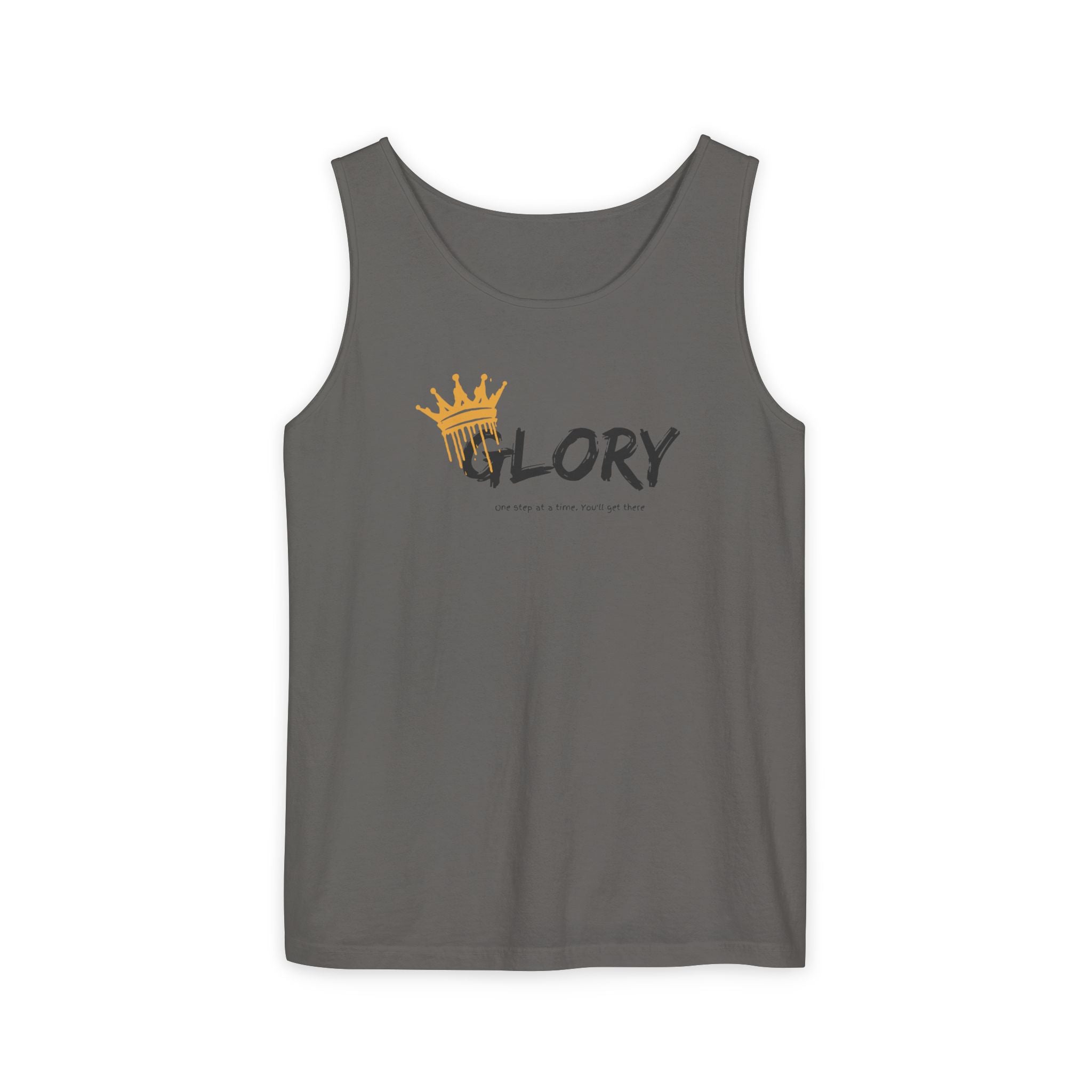 Glory Tank Top, Unisex Tank Top, Casual Summer Wear, Confidence Booster, Vacation Essential, Gift for Sports Lovers - Sweet Vision LLC