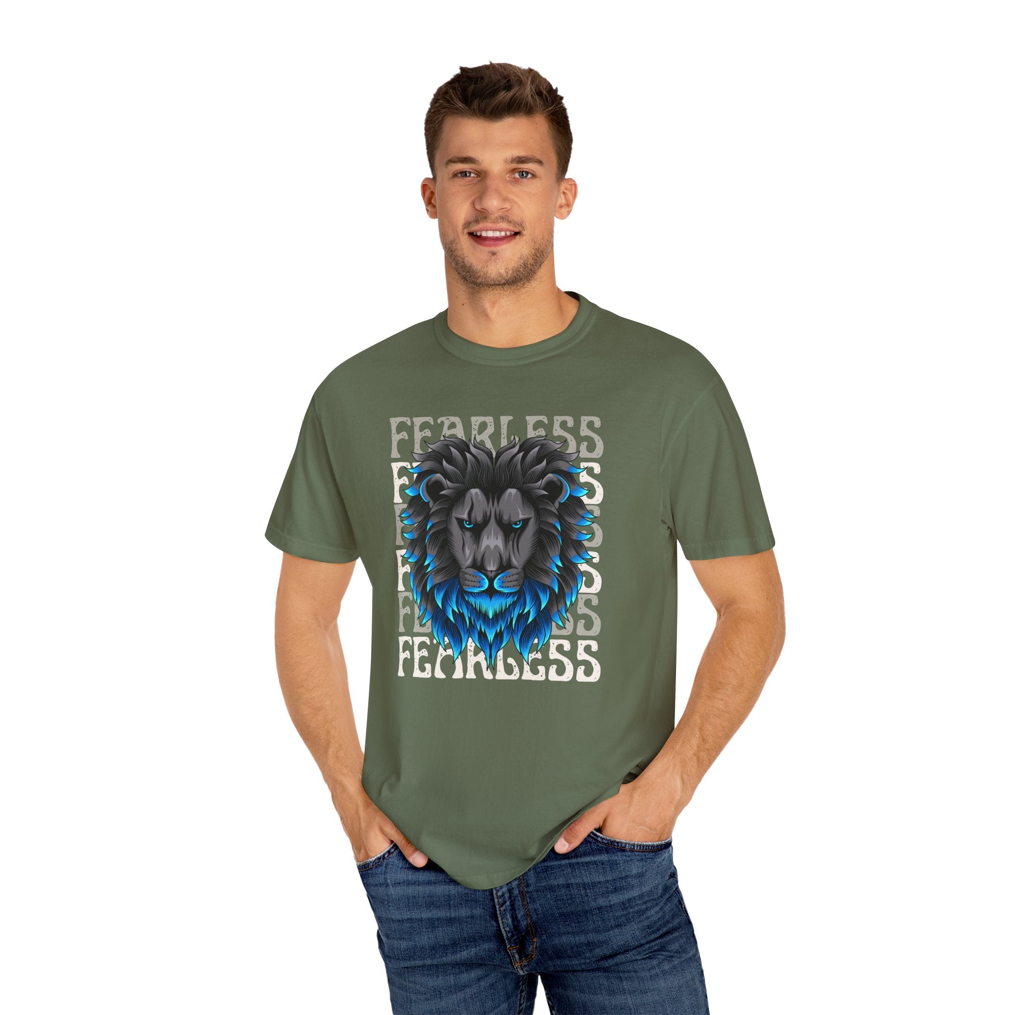Fearless Lion Graphic T-Shirt, Unisex Tee, Bold Statement Shirt, Animal Lover Gift, Casual Everyday Wear, Birthday Gift - Sweet Vision LLC