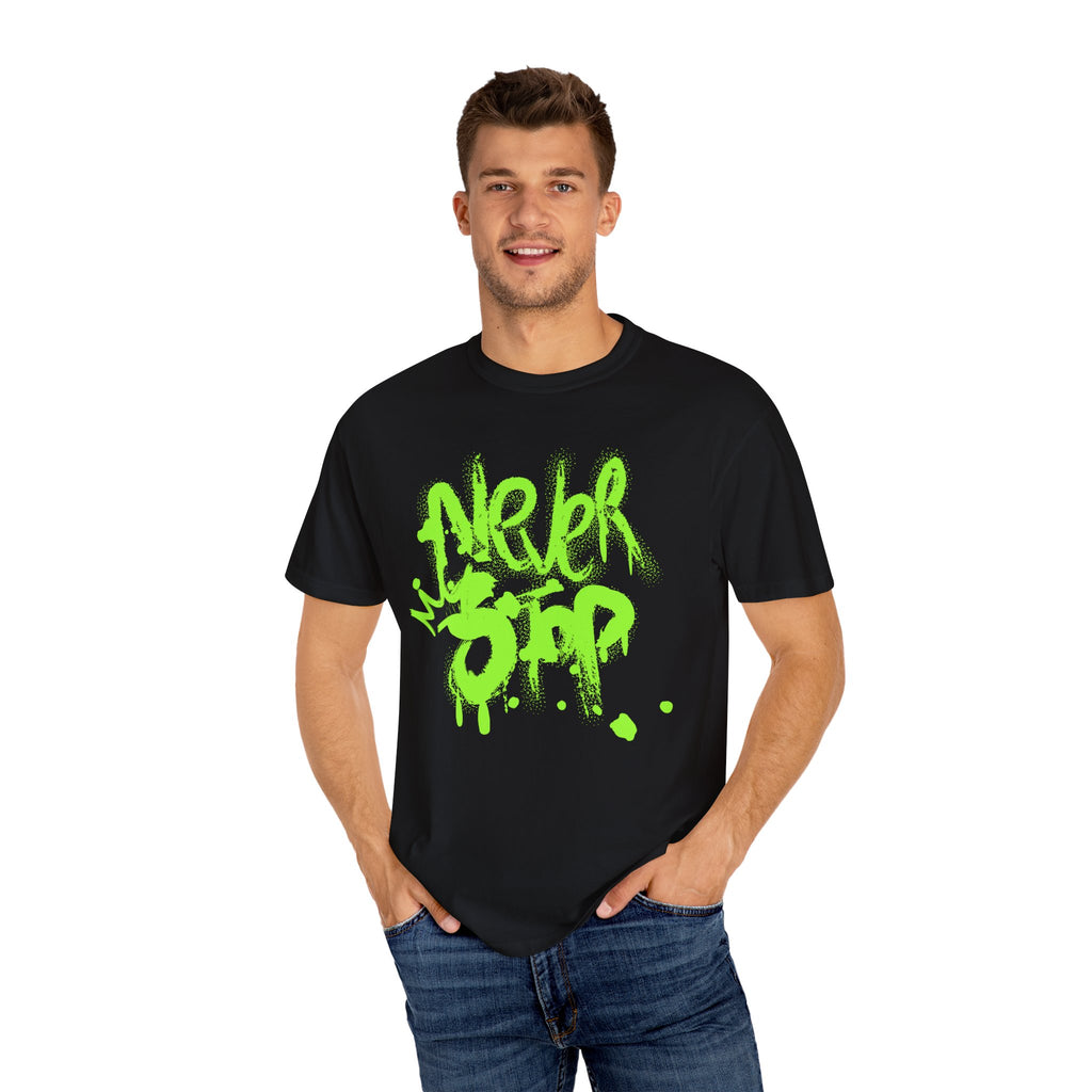 Urban Graffiti T-Shirt - Never Stop - Fun Streetwear for Teens
