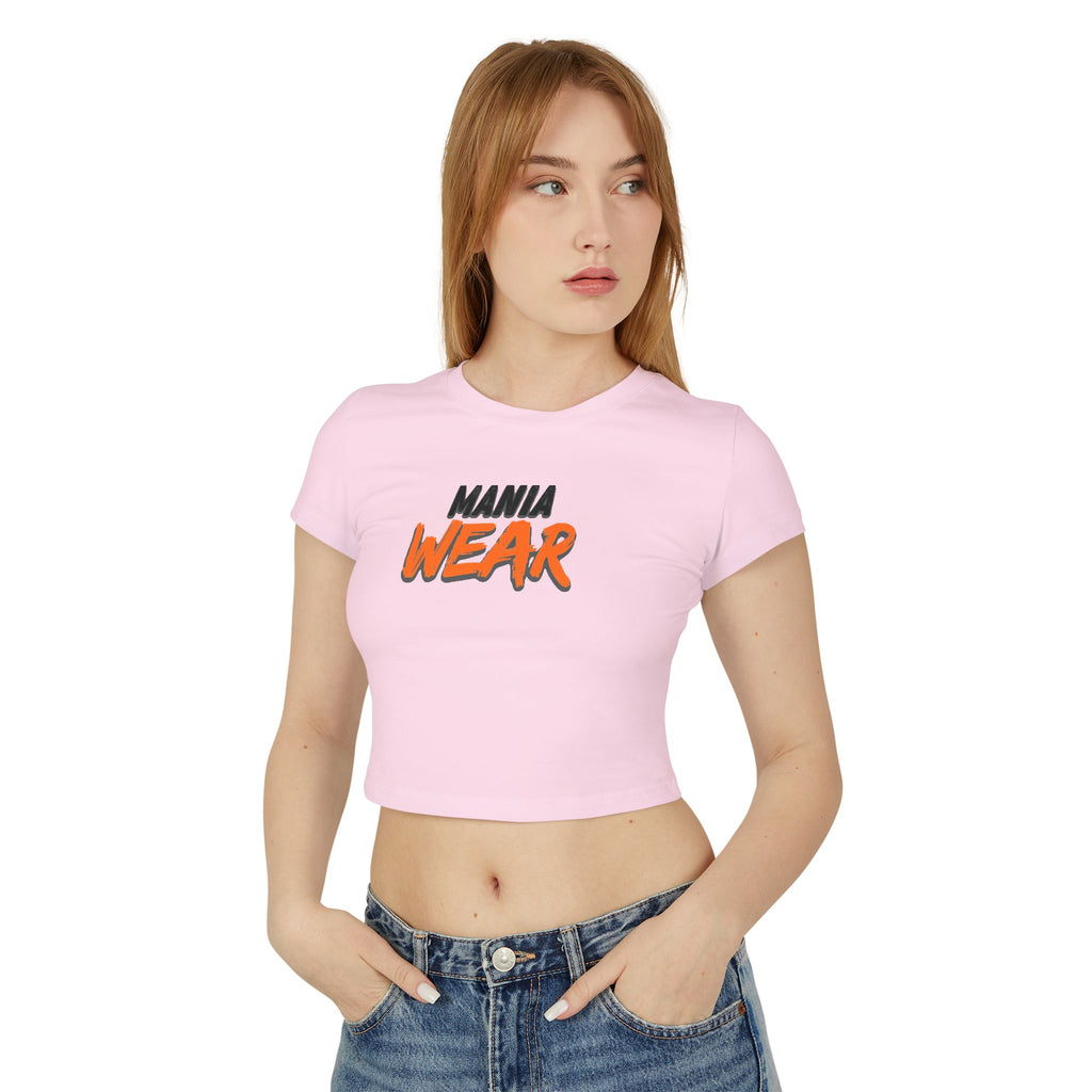 MANIA WEAR Trendy Women's Baby Tee, Casual Crop Top, Gift for Her - Sweet Vision LLC