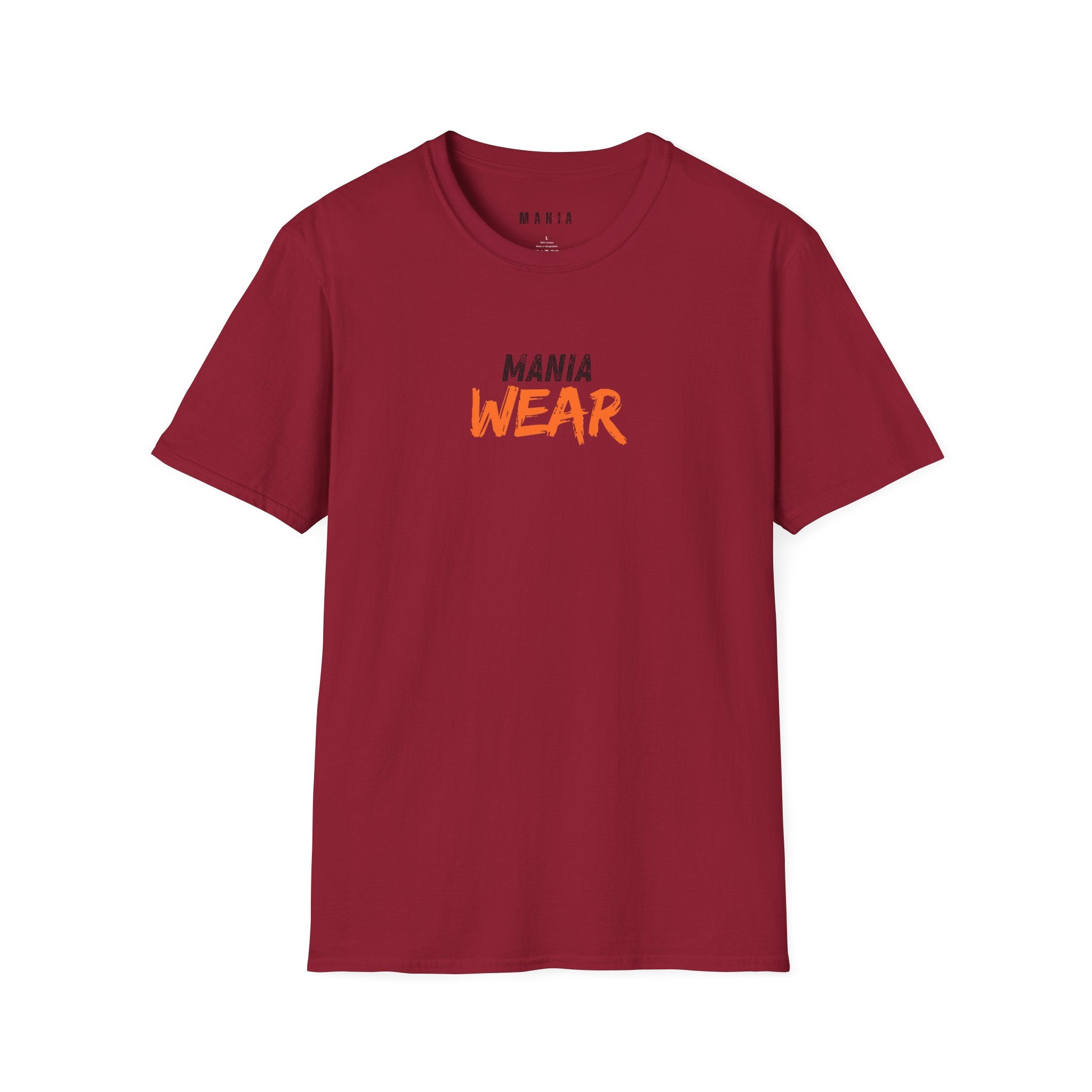 Unisex T-Shirt with 'MANIA WEAR' Design - Casual, Comfortable, Great for Gifting, Everyday Wear, Fashion Statement, Outfit Layering - Sweet Vision LLC