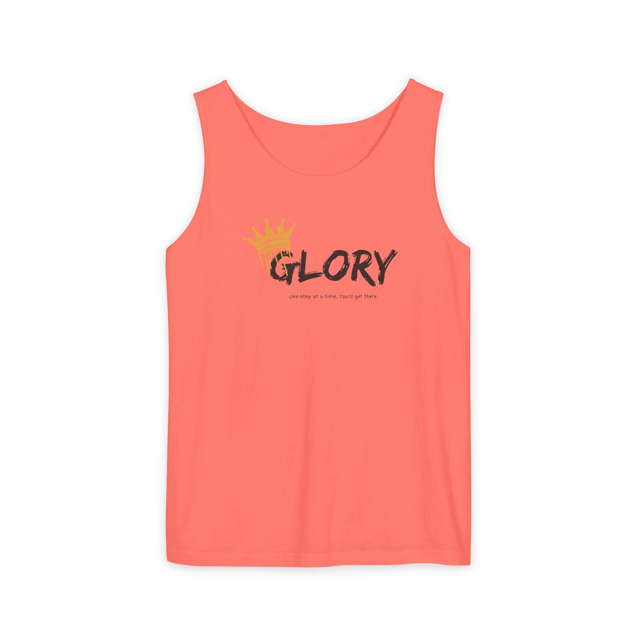Glory Tank Top, Unisex Tank Top, Casual Summer Wear, Confidence Booster, Vacation Essential, Gift for Sports Lovers - Sweet Vision LLC