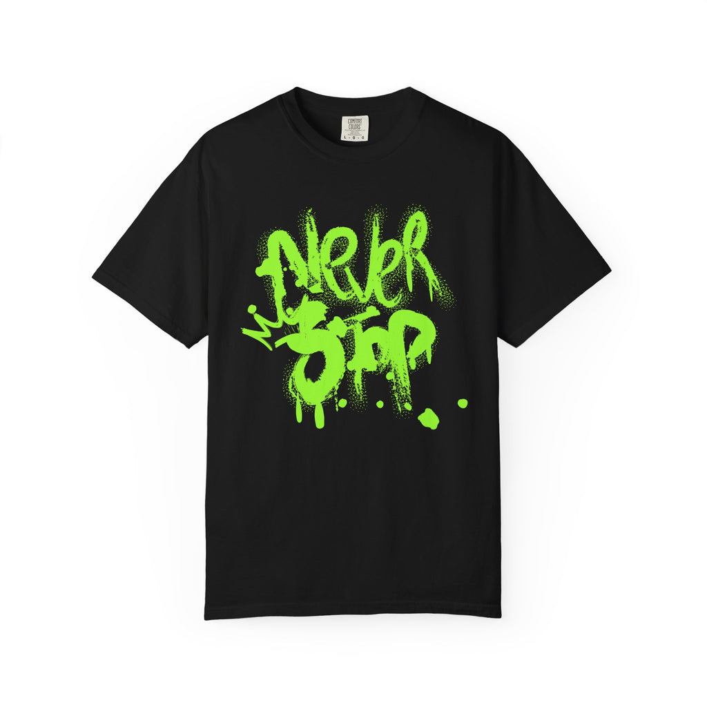Urban Graffiti T-Shirt - Never Stop - Fun Streetwear for Teens