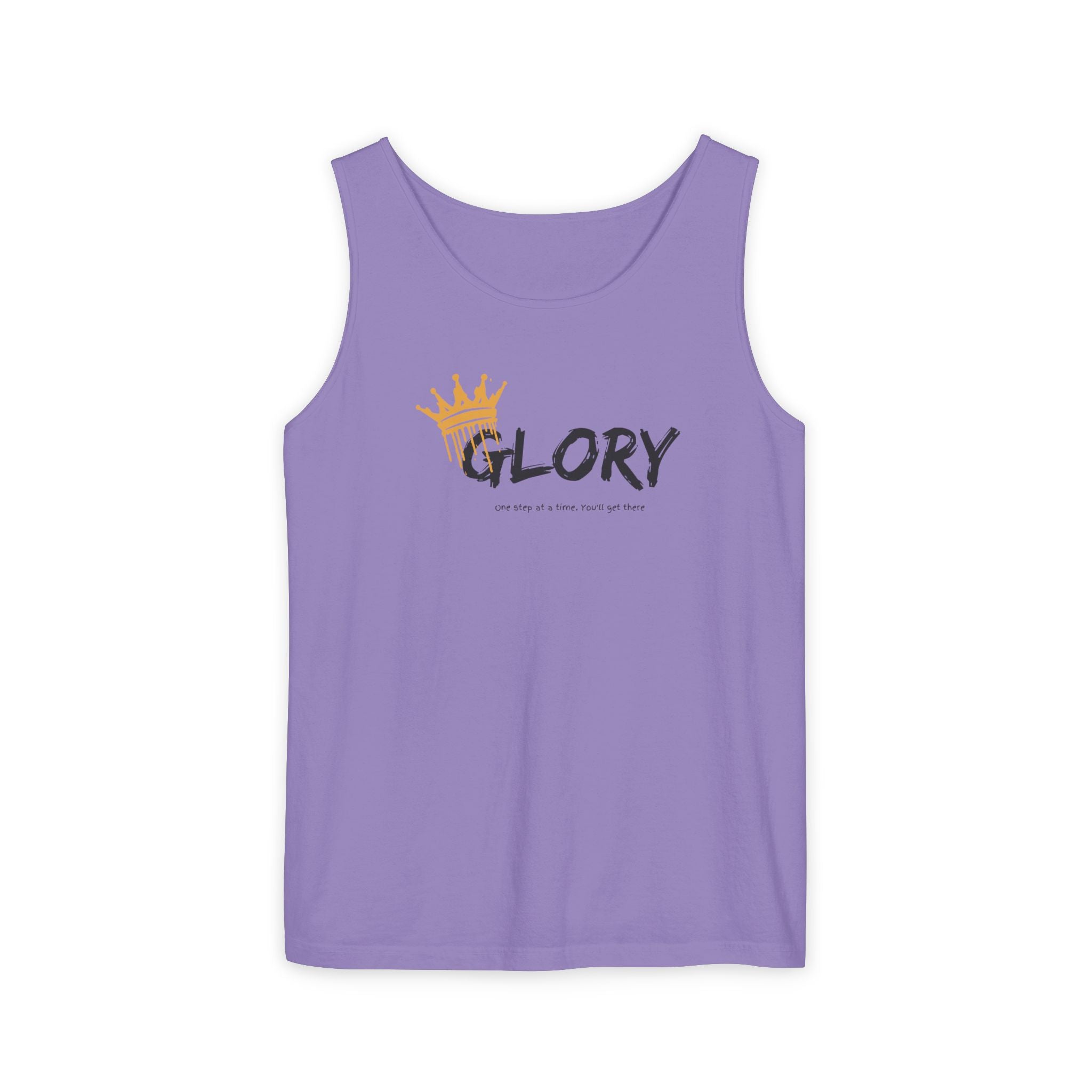 Glory Tank Top, Unisex Tank Top, Casual Summer Wear, Confidence Booster, Vacation Essential, Gift for Sports Lovers - Sweet Vision LLC