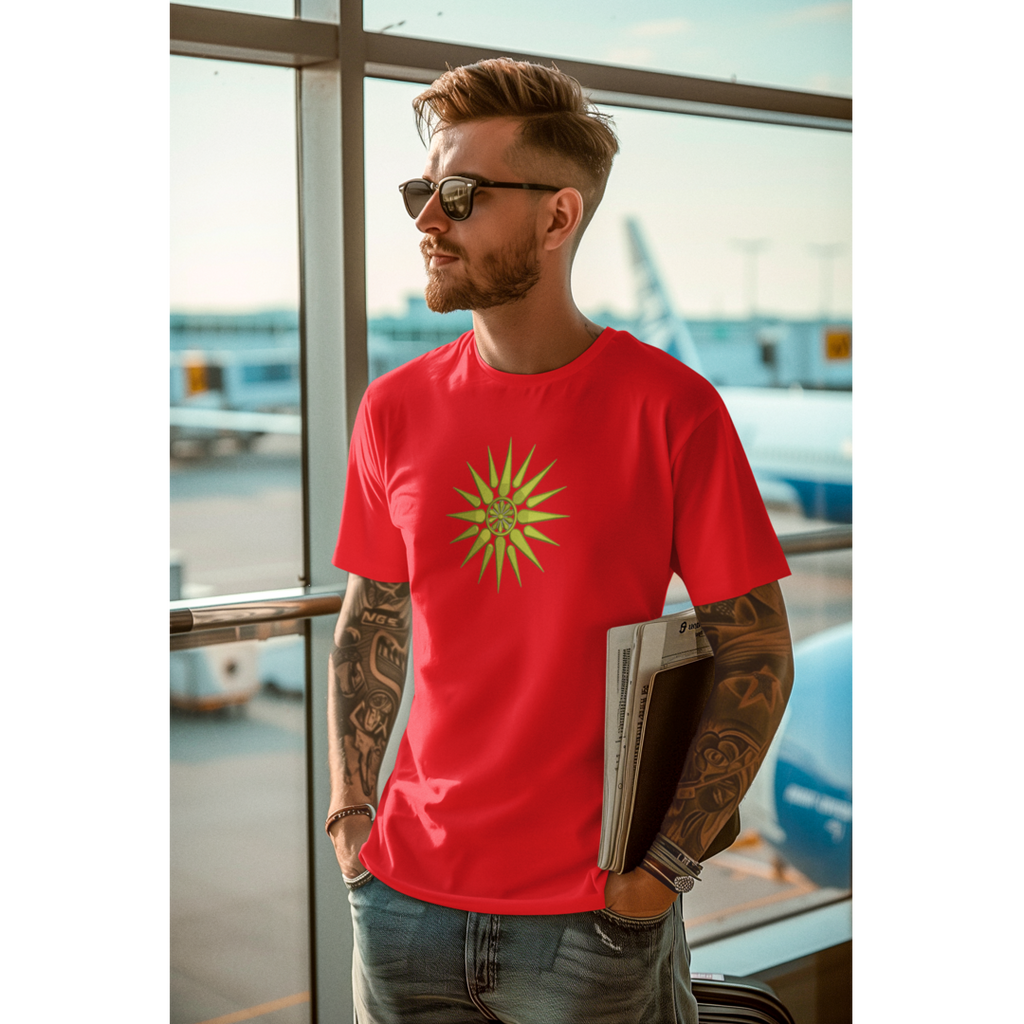 Embroidered T-shirt Vergina Sun Symbol - Sweet Vision LLC