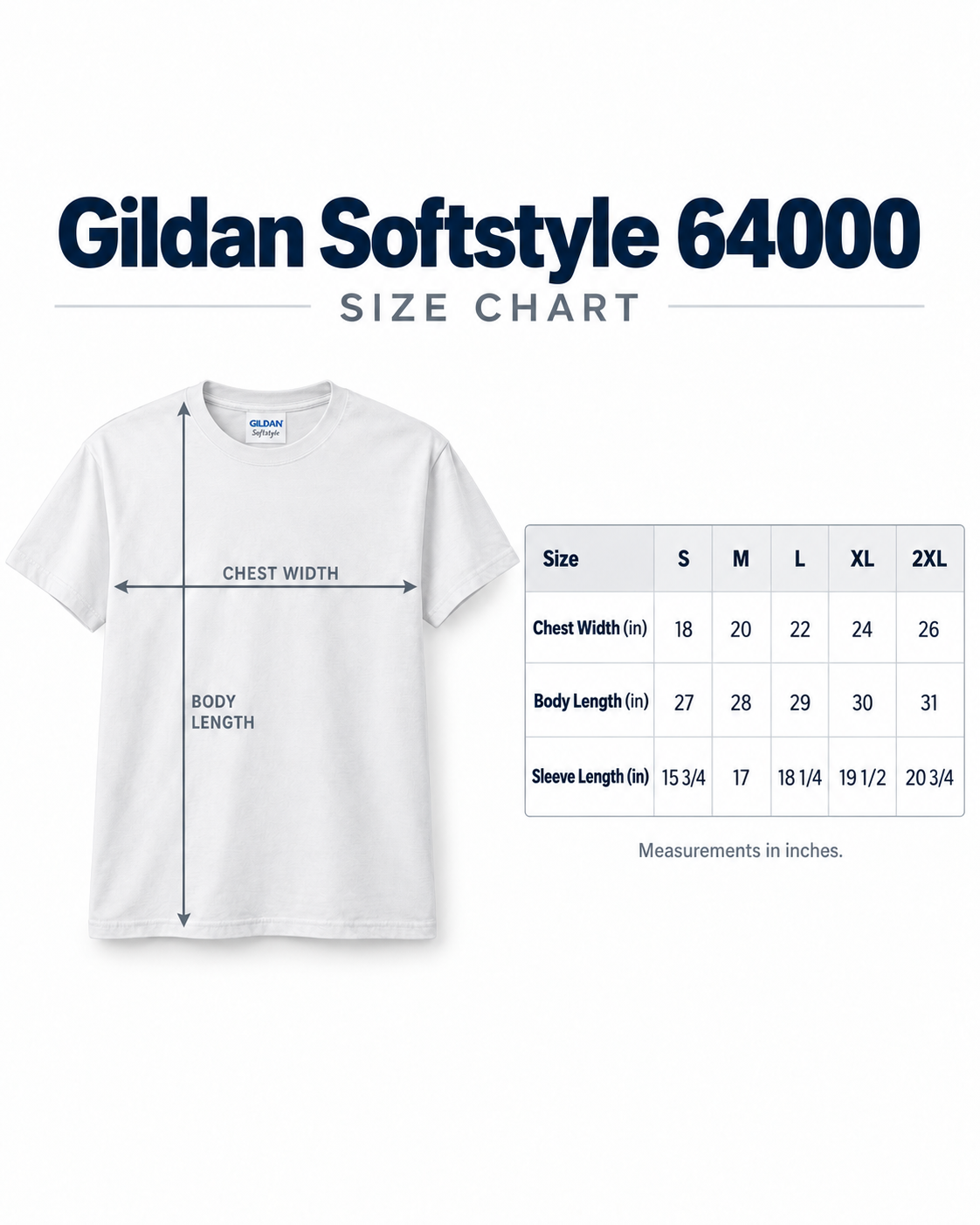 Custom Bulk T-Shirts – Gildan Softstyle | 4×4″ Front + 11″ Back Print