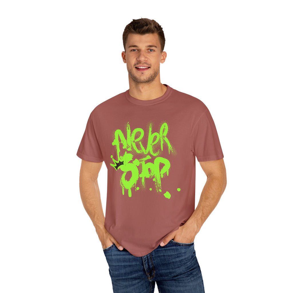 Urban Graffiti T-Shirt - Never Stop - Fun Streetwear for Teens