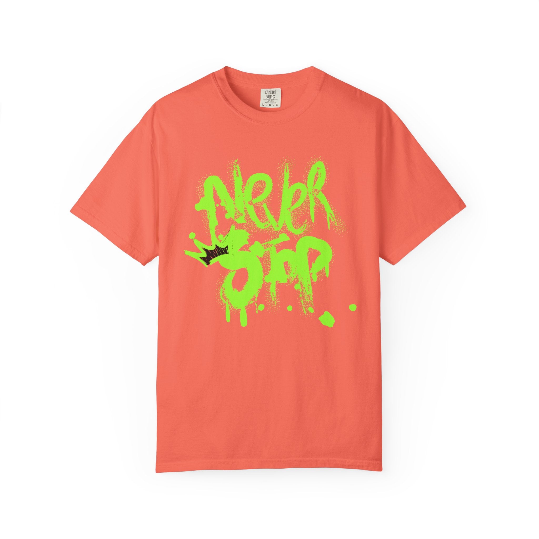 Urban Graffiti T-Shirt - Never Stop - Fun Streetwear for Teens - Sweet Vision LLC