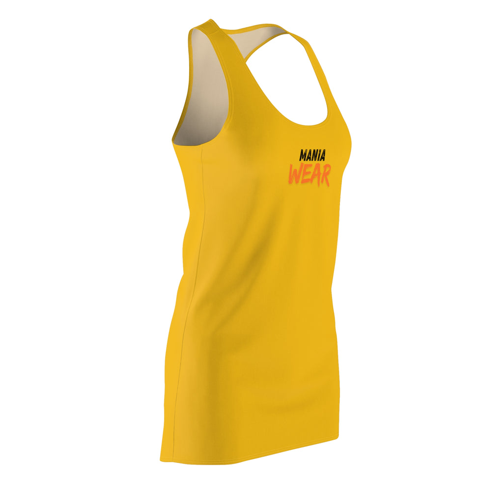 Vibrant Racerback Dress with 'MANIA WEAR' Design - Casual Fashion for Summer, Beach Days, Festivals, and Everyday Wear - Sweet Vision LLC