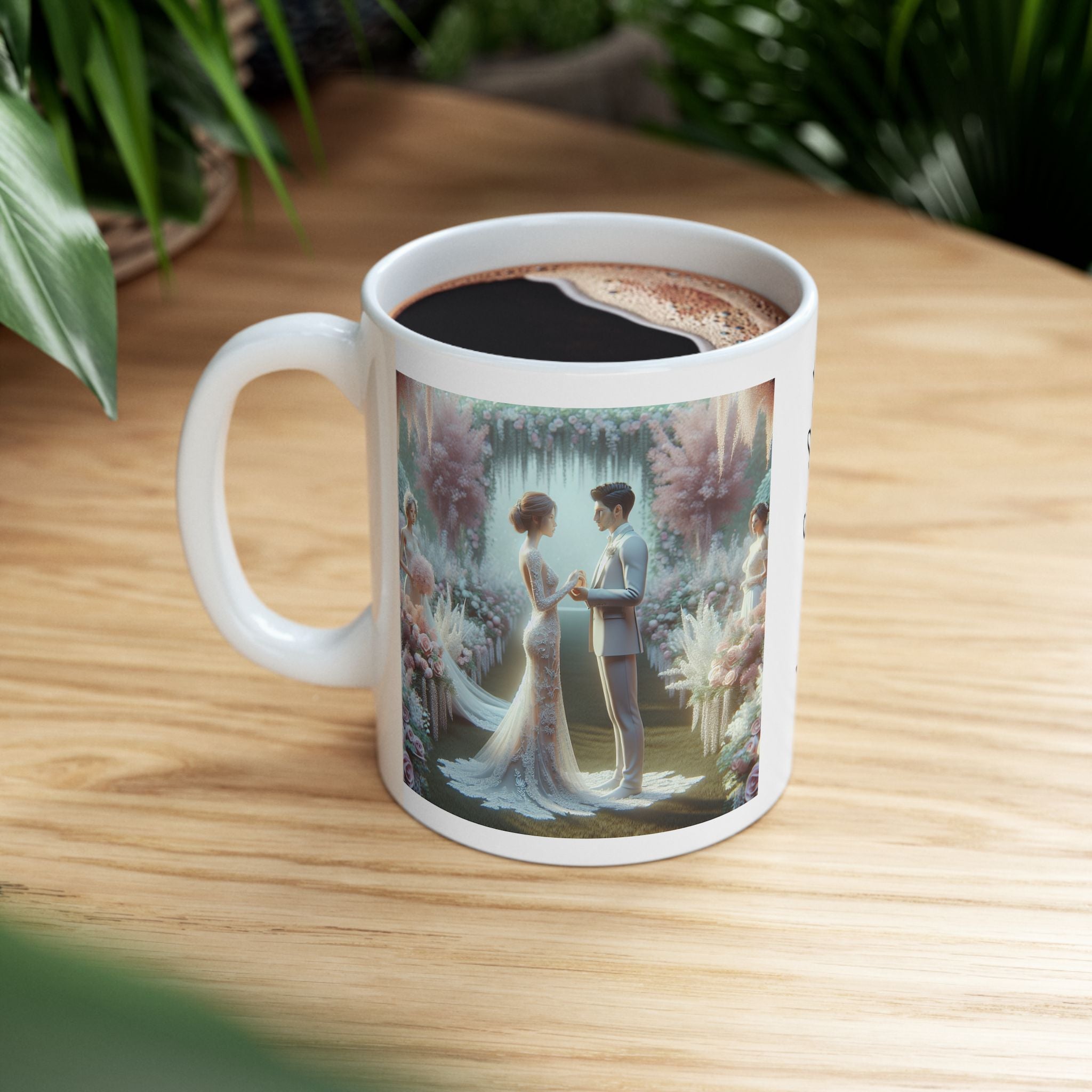 Couples Wedding mug, Sublimation mug, (11oz, 15oz) - Sweet Vision LLC
