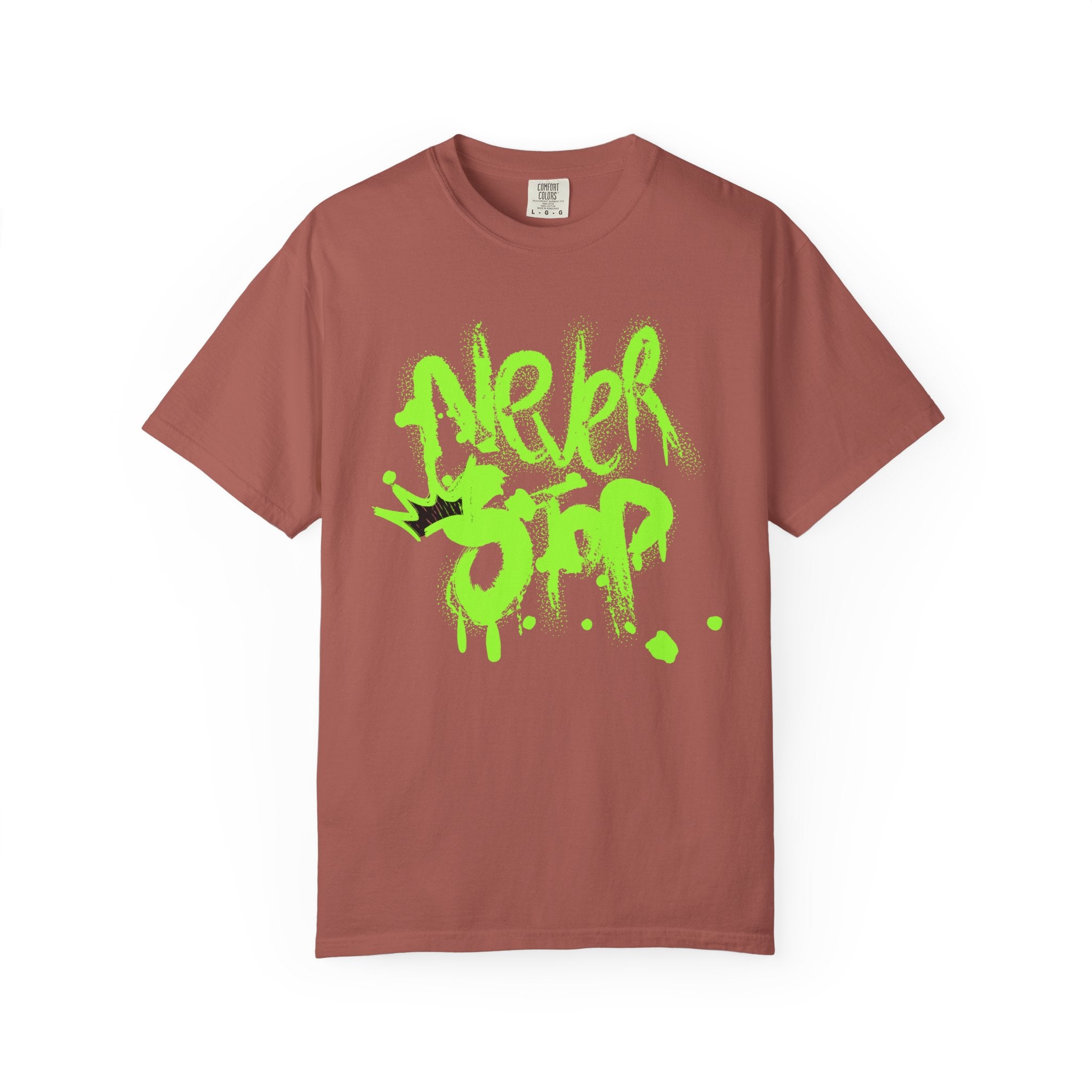 Urban Graffiti T-Shirt - Never Stop - Fun Streetwear for Teens - Sweet Vision LLC