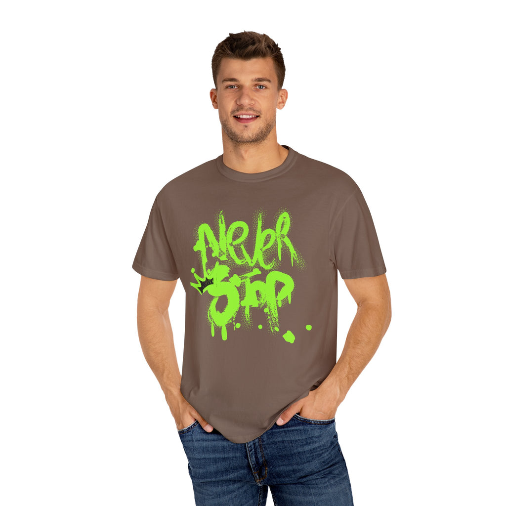 Urban Graffiti T-Shirt - Never Stop - Fun Streetwear for Teens