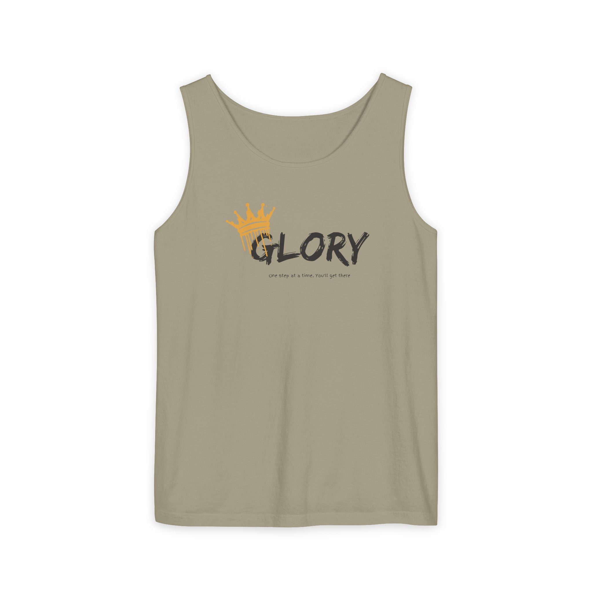 Glory Tank Top, Unisex Tank Top, Casual Summer Wear, Confidence Booster, Vacation Essential, Gift for Sports Lovers - Sweet Vision LLC