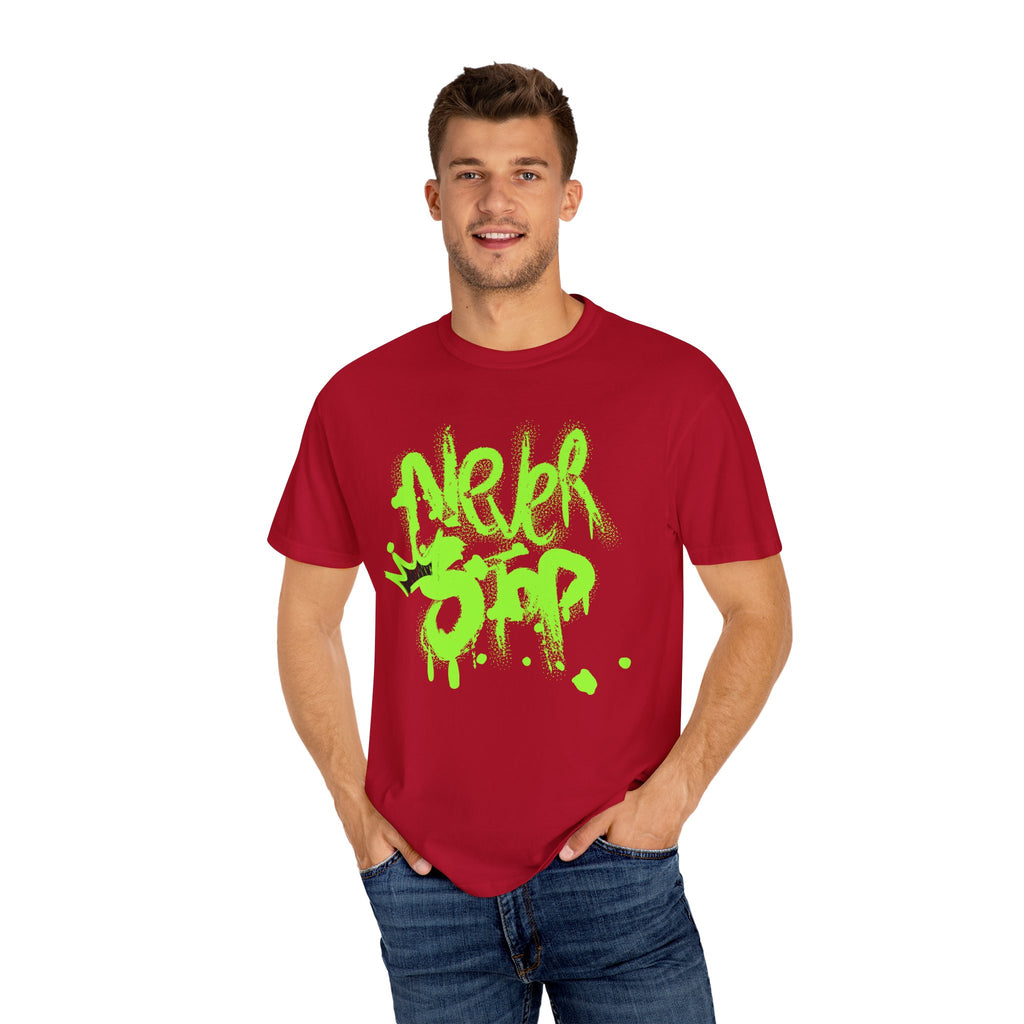 Urban Graffiti T-Shirt - Never Stop - Fun Streetwear for Teens