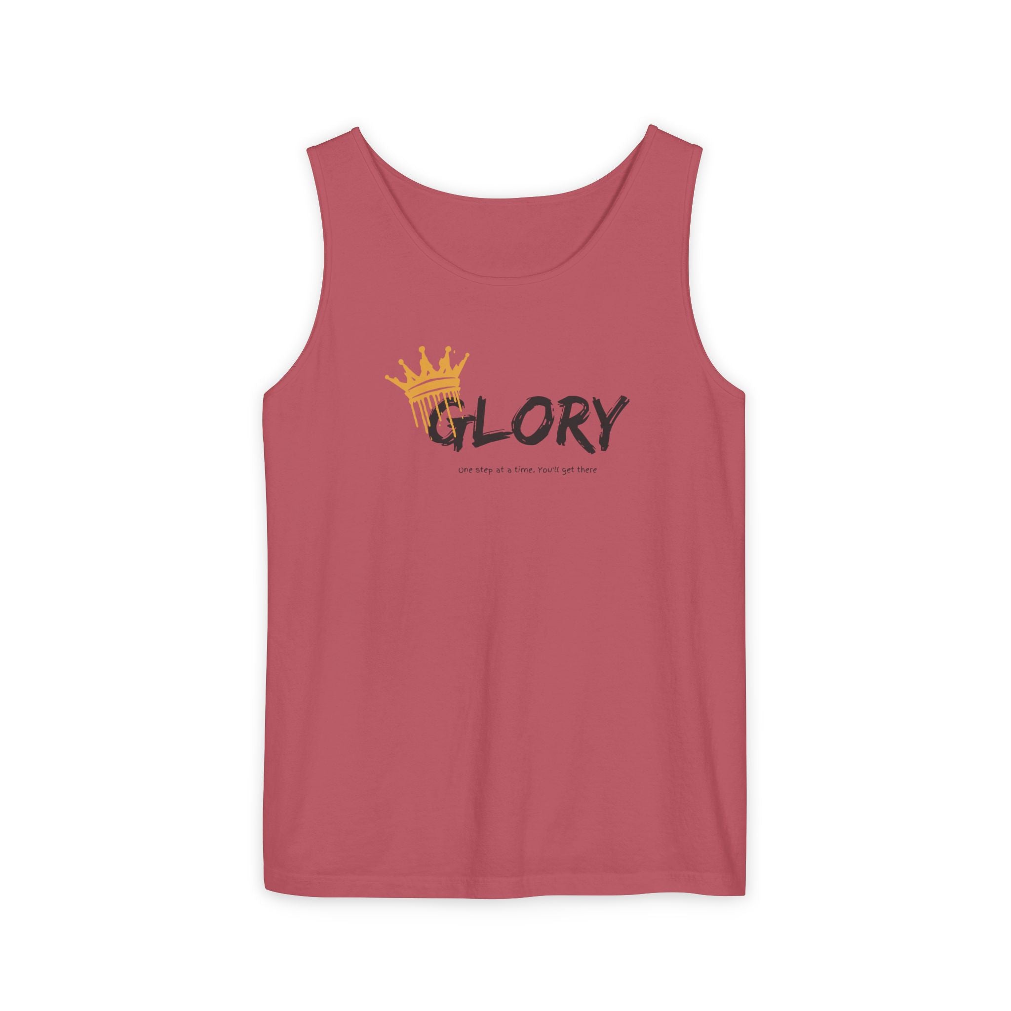 Glory Tank Top, Unisex Tank Top, Casual Summer Wear, Confidence Booster, Vacation Essential, Gift for Sports Lovers - Sweet Vision LLC