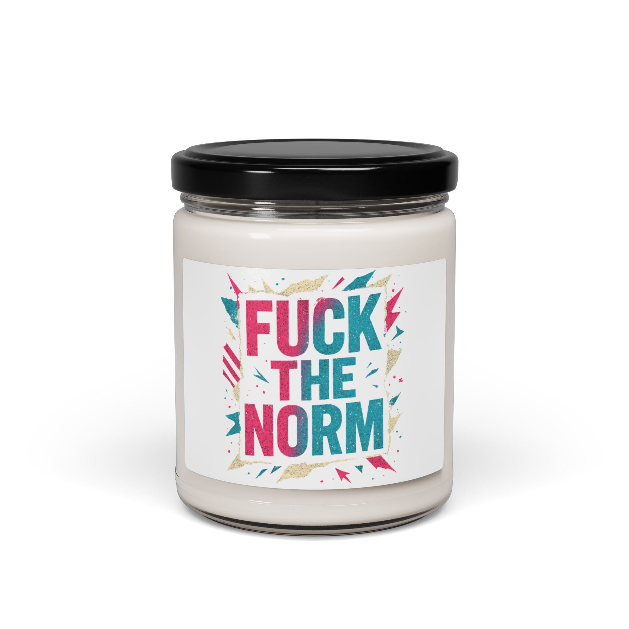 Statement Candle — "Fuck The Norm" Scented Soy Jar (9oz) - Sweet Vision LLC