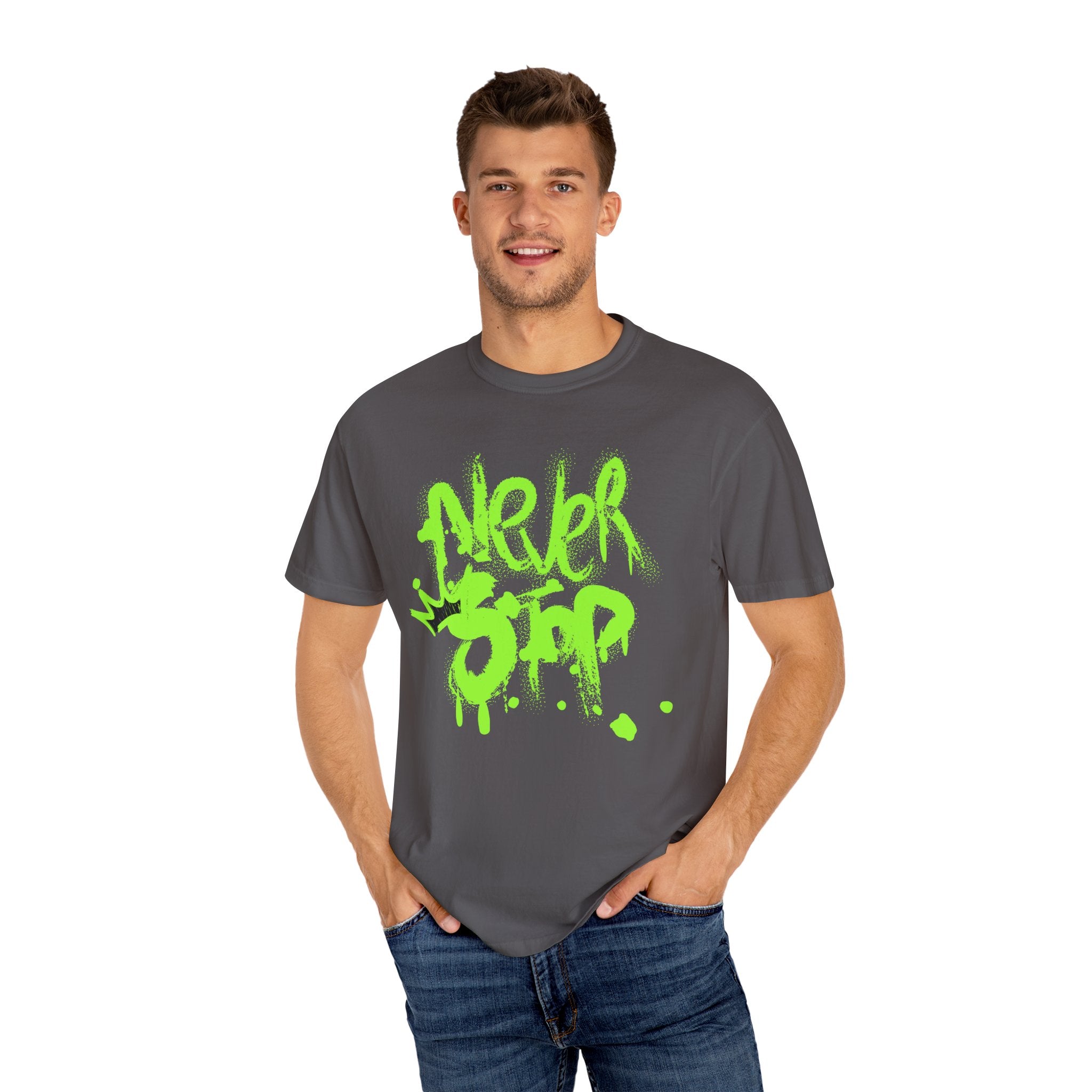 Urban Graffiti T-Shirt - Never Stop - Fun Streetwear for Teens