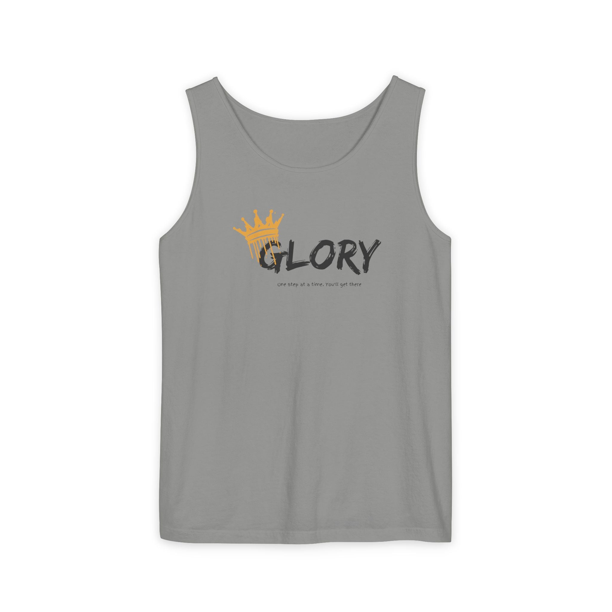 Glory Tank Top, Unisex Tank Top, Casual Summer Wear, Confidence Booster, Vacation Essential, Gift for Sports Lovers - Sweet Vision LLC
