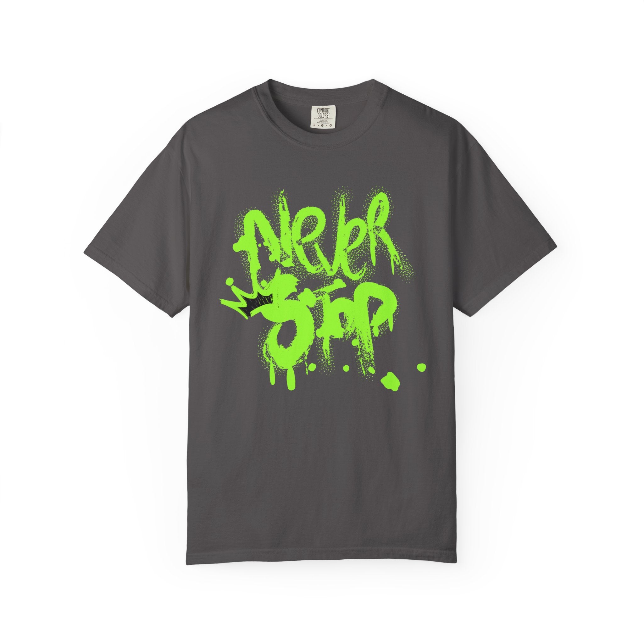 Urban Graffiti T-Shirt - Never Stop - Fun Streetwear for Teens - Sweet Vision LLC