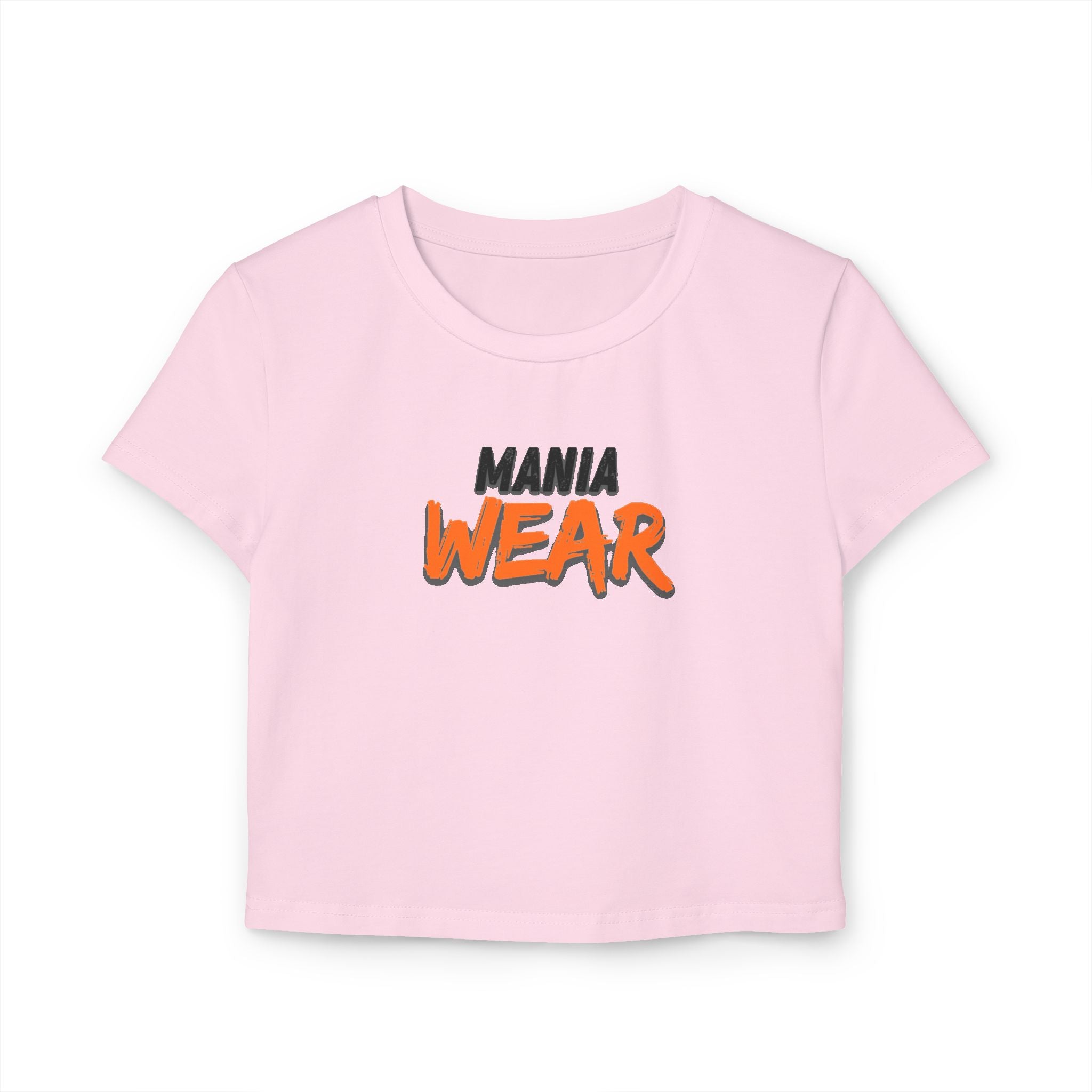 MANIA WEAR Trendy Women's Baby Tee, Casual Crop Top, Gift for Her - Sweet Vision LLC