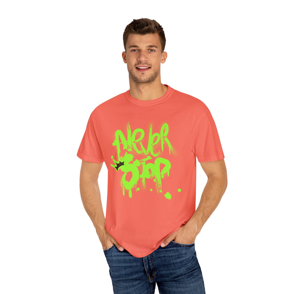 Urban Graffiti T-Shirt - Never Stop - Fun Streetwear for Teens