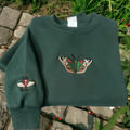 Butterfly & Bee Embroidered Sweatshirt - Sweet Vision LLC