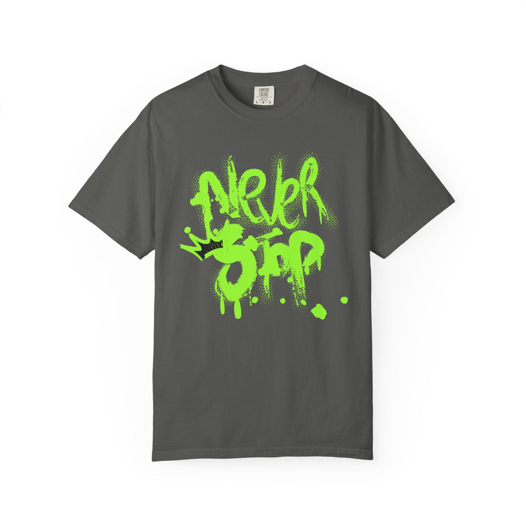 Urban Graffiti T-Shirt - Never Stop - Fun Streetwear for Teens