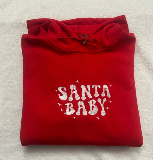 Christmas Santa Baby Sweatshirt, Retro Women Christmas Shirt, Merry Christmas, Xmas Girl, Santa Baby Shirt, Cute Santa Baby, Ugly Christmas - Sweet Vision LLC