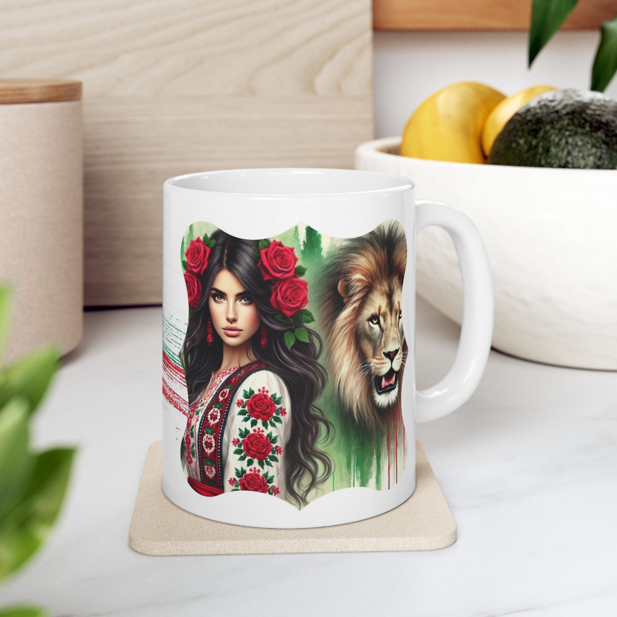 11oz Sublimation Mug – Gothic Fantasy Design, High-Quality Ceramic Coffee Cup, Dishwasher & Microwave Safe – Unique Gift for Coffee Lovers
