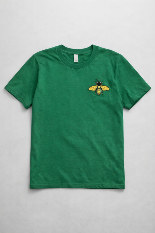 Bee Embroidered T-Shirt - Sweet Vision LLC