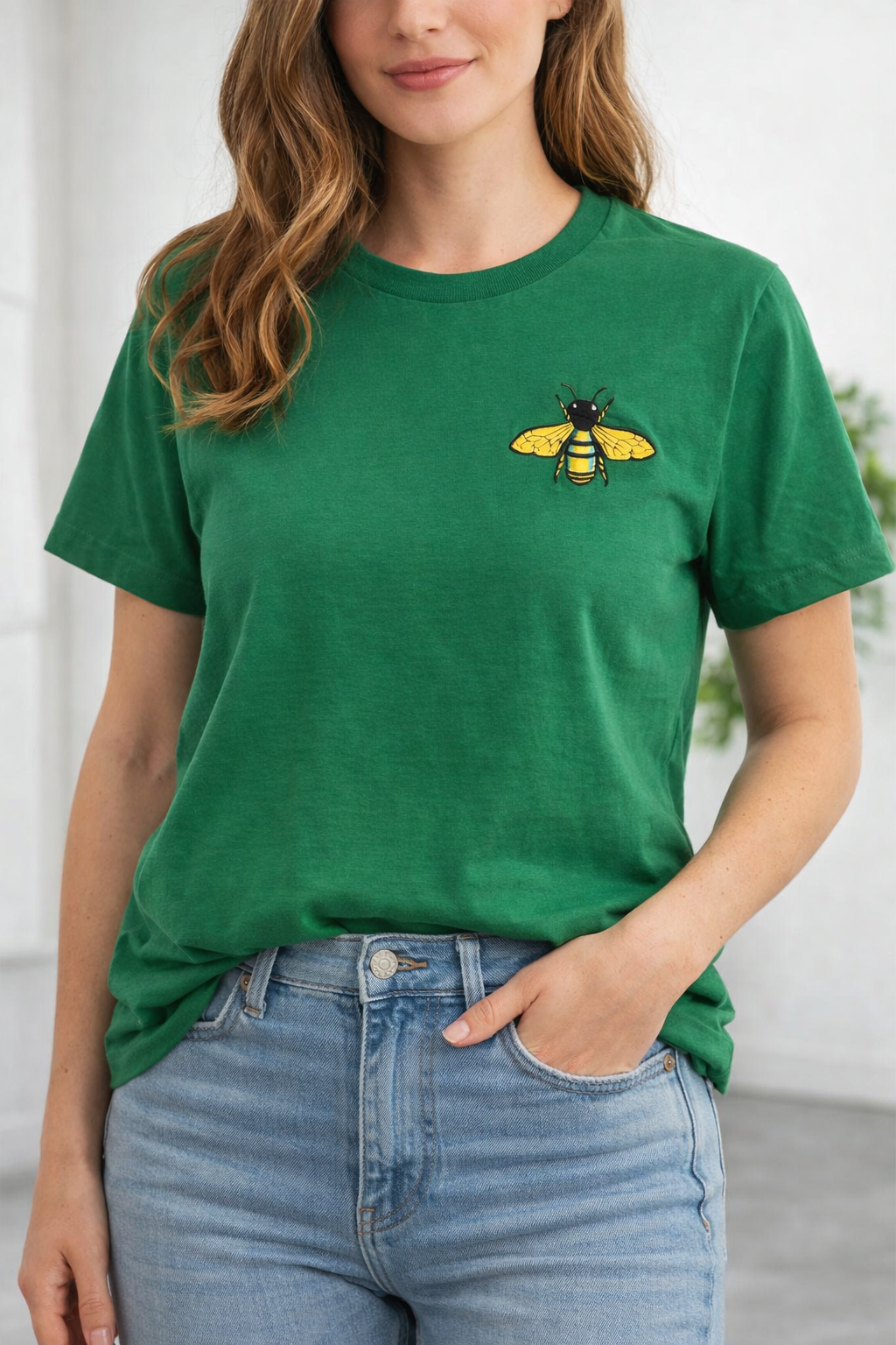 Bee Embroidered T-Shirt