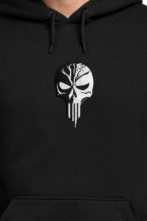 Black Skull Hoodie — Embroidery Style - Sweet Vision LLC