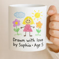 Custom Kids Artwork Mug – Upload Your Child’s Drawing, Personalized Gift for Mom, Dad, Grandma, Sublimation Coffee Cup - Sweet Vision LLC