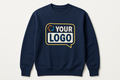 Custom printed sweatshirt by Sweet Vision LLC with personalized logo on the front, casual hoodie or sweatshirt for everyday wear.