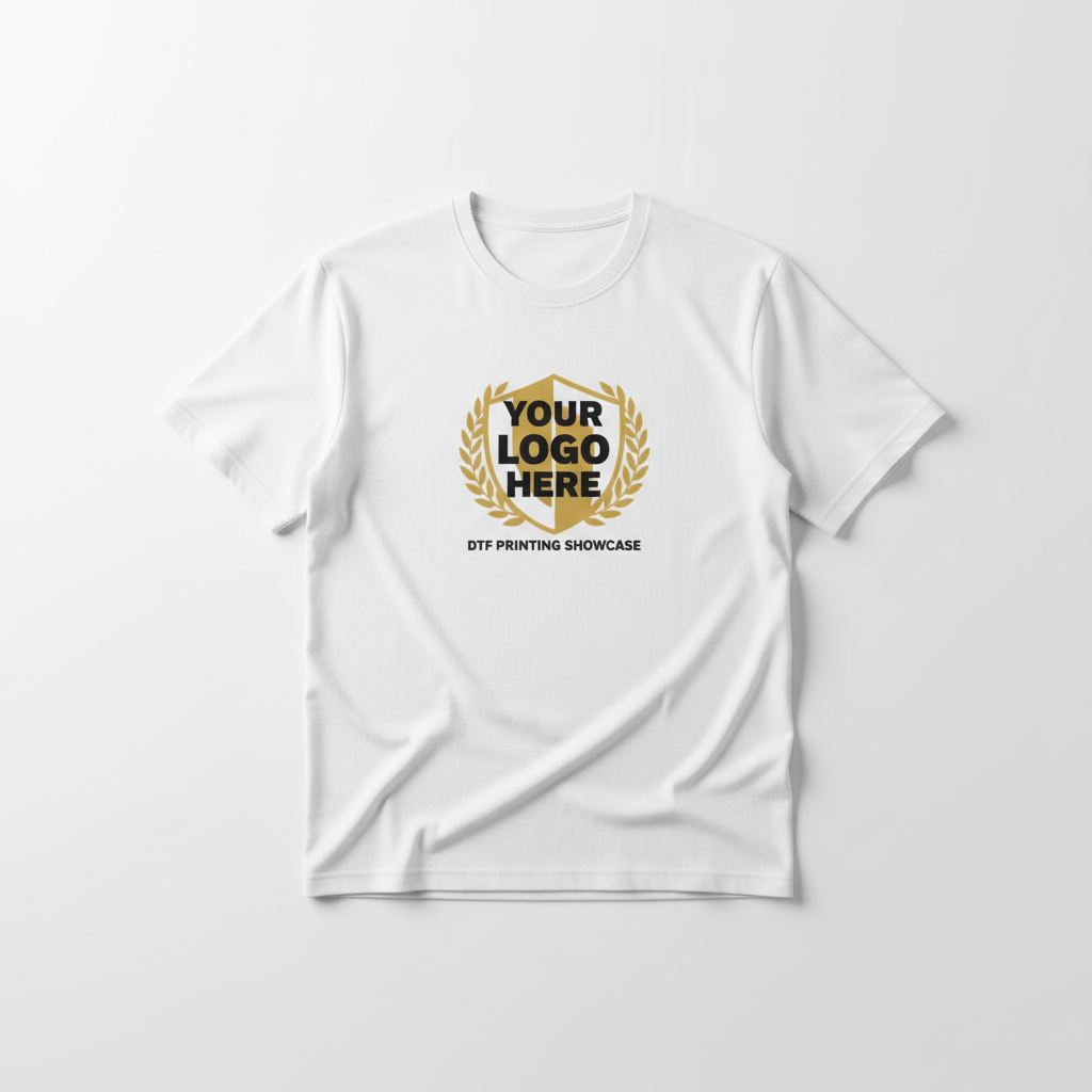 Custom ManiaWear T-Shirt in vibrant colors with bold print, shown flat on white background. Perfect for bulk orders.