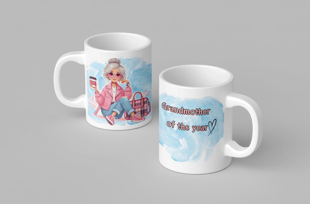 Grandma of the years, sublimation mug, perfect gift, 11oz - Sweet Vision LLC
