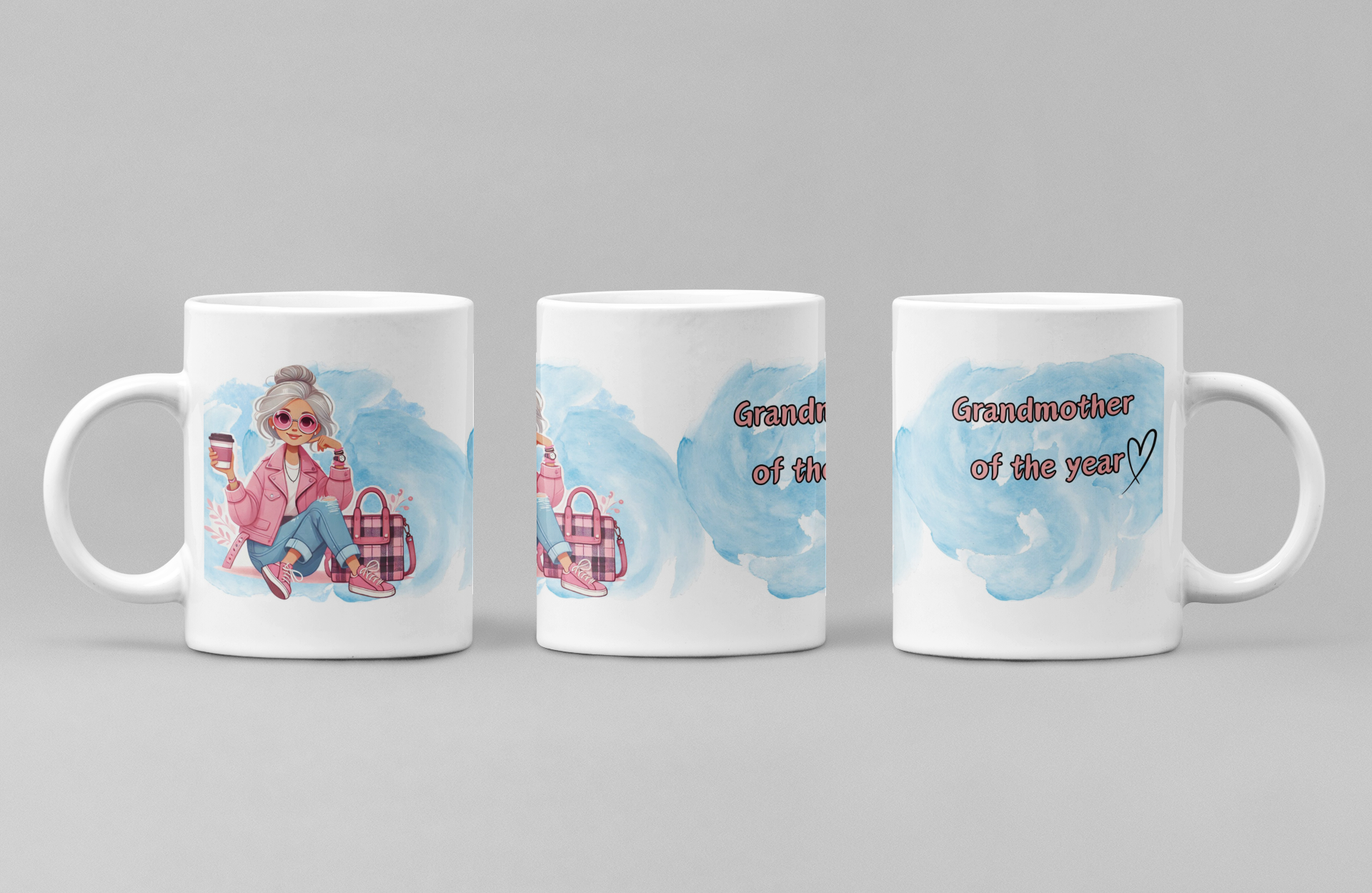 Grandma of the years, sublimation mug, perfect gift, 11oz - Sweet Vision LLC