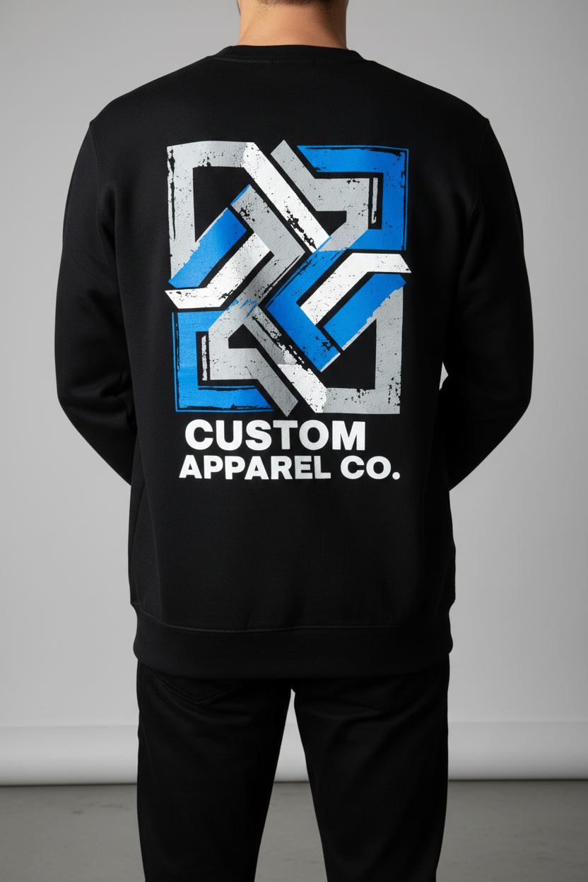 Model back view - full back print