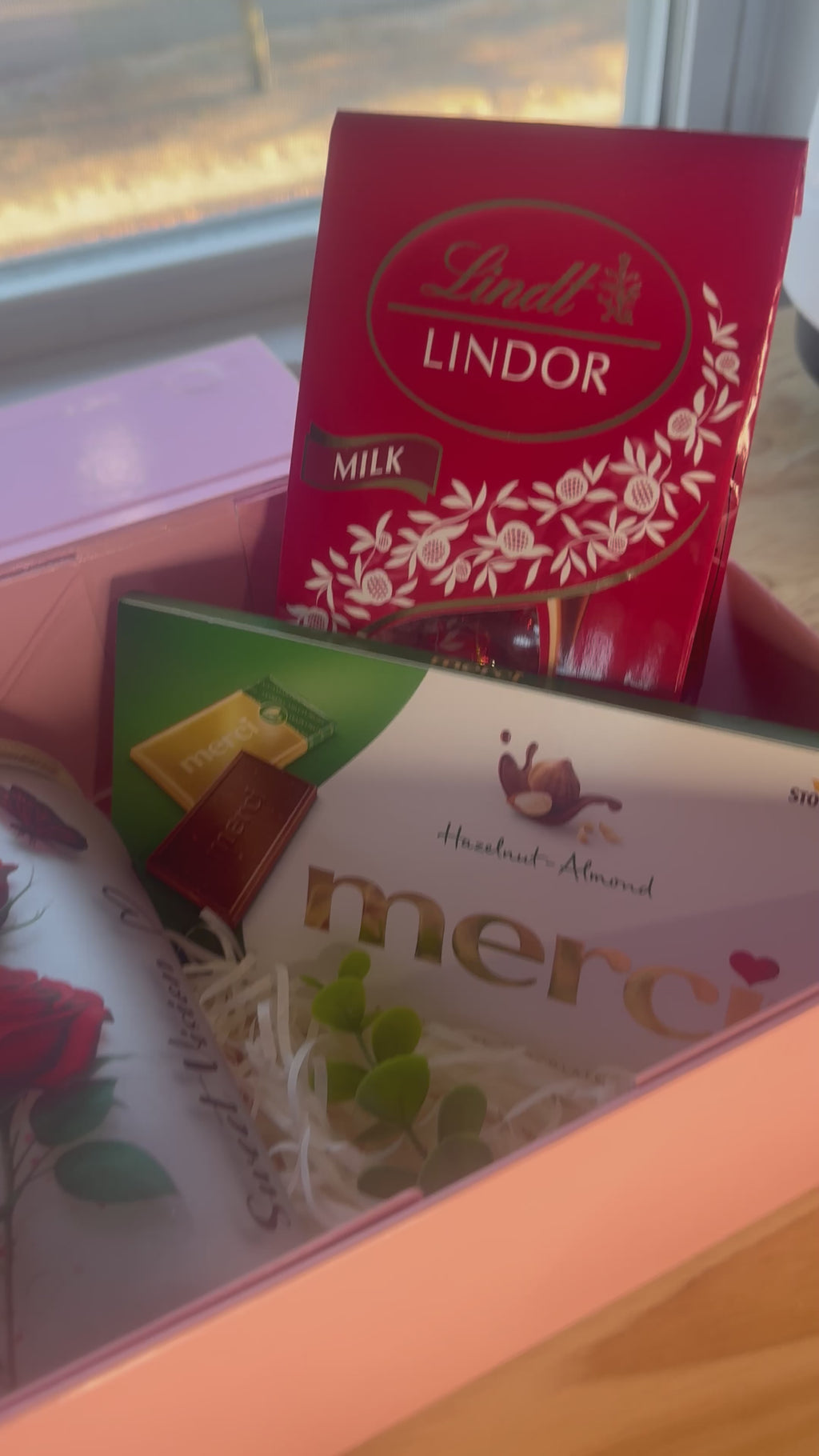 Custom name Gift box, sublimation frosted glass cup 16oz, red roses. Just for you