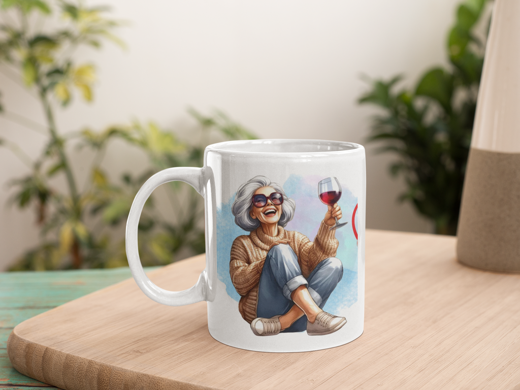 Grandma of the year, sublimation mug, perfect gift, 11oz - Sweet Vision LLC