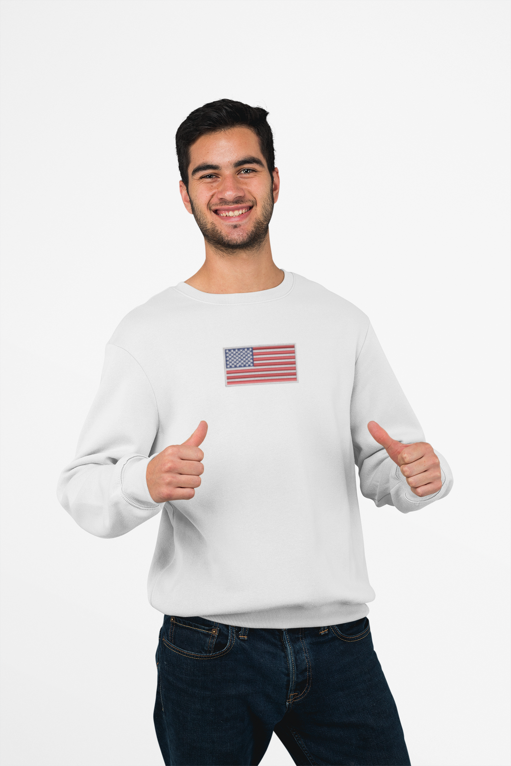 American flag, embroidered patriotic Hoodie/Sweatshirt - Sweet Vision LLC