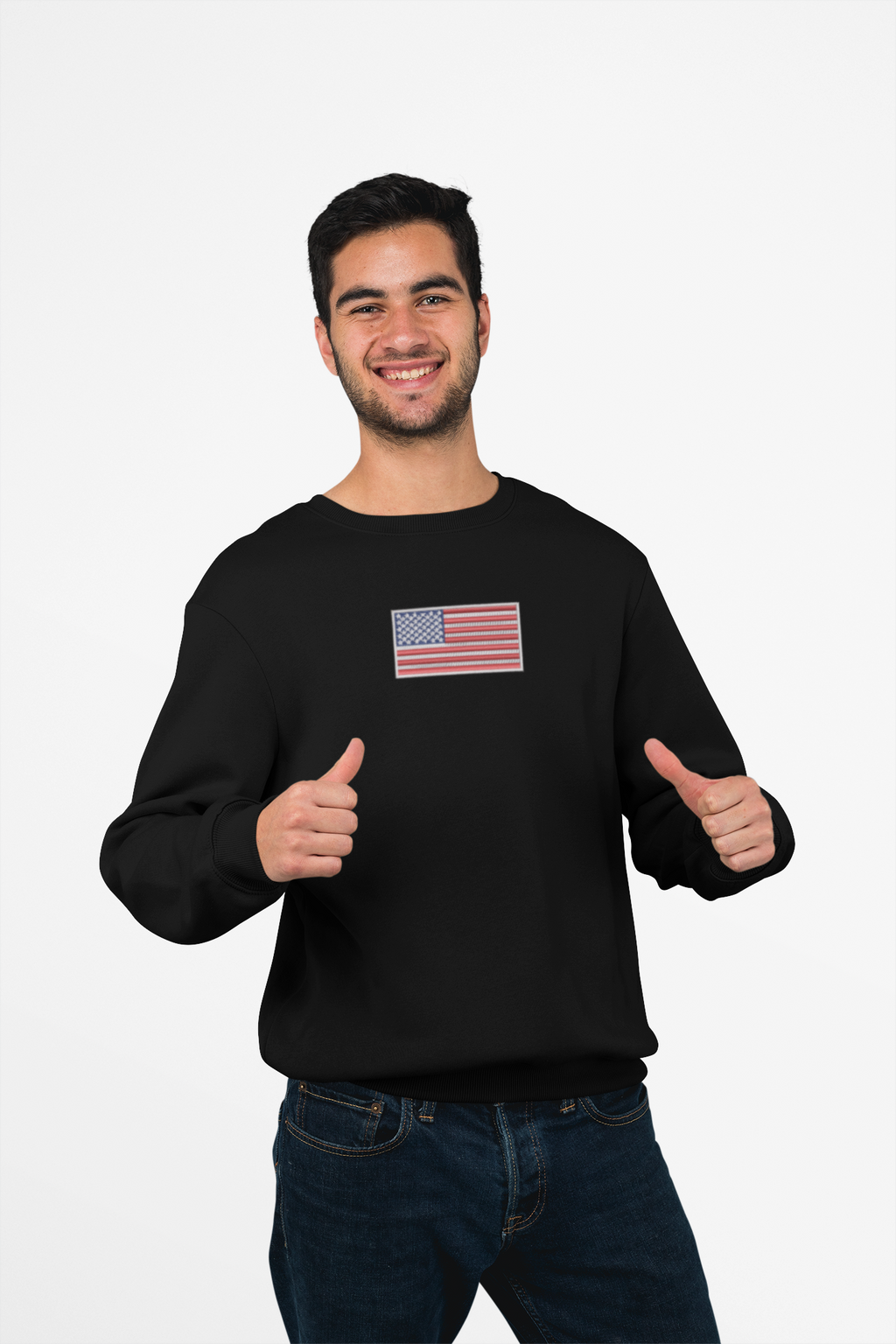 American flag, embroidered patriotic Hoodie/Sweatshirt - Sweet Vision LLC